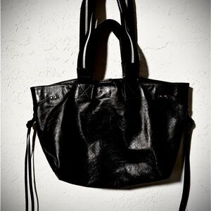 Isabel Marant Black Leather Tote